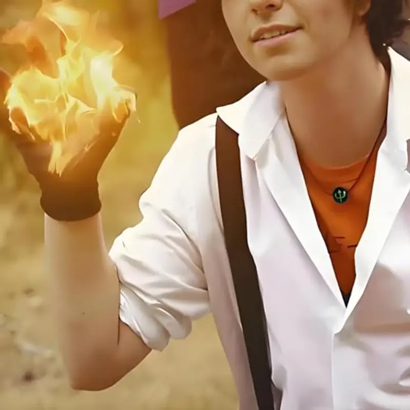 HJYZY Camp Half Blood Percy Collana Anas Braccialetto di perline di legno Mitologia greca Olympians Dei Accessori per i fan 2 pezzi, 1, Legno, Nessuna pietra preziosa miniatura 2