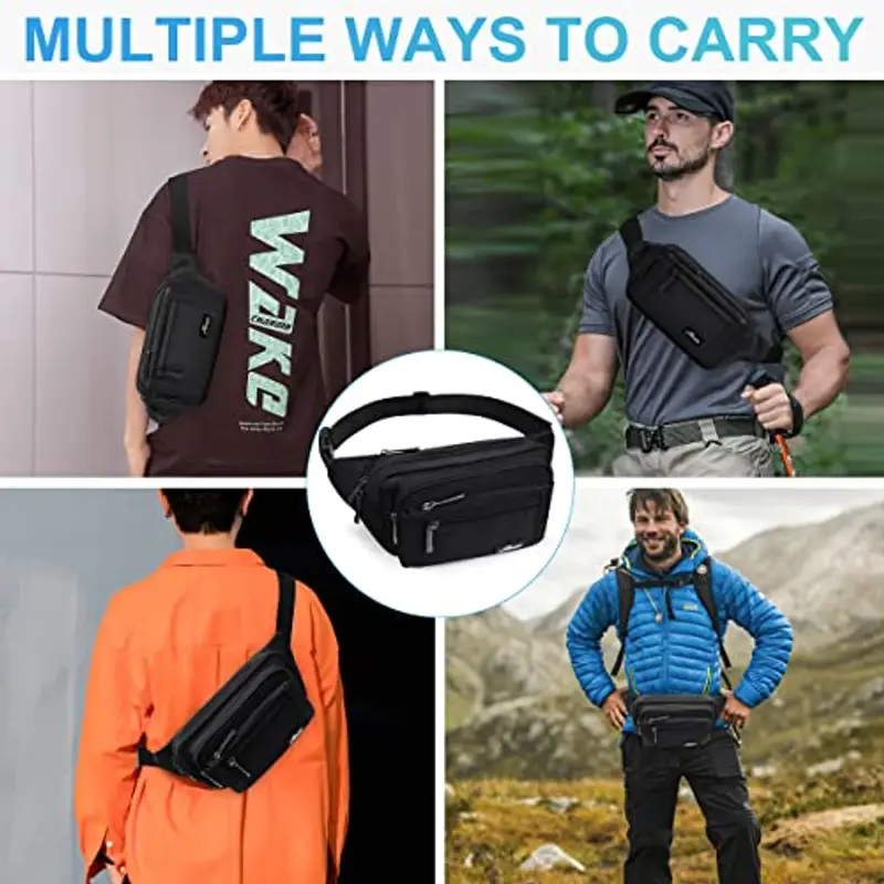 HNOOM Marsupio Uomo Nero 2440474 miniatura 2