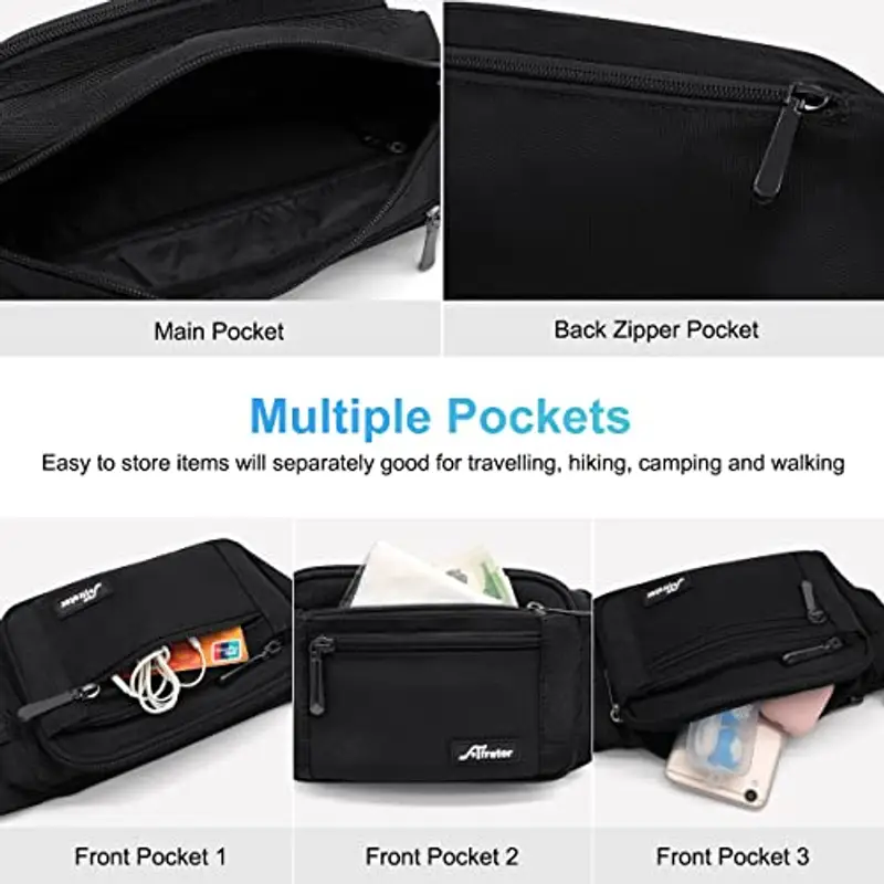 HNOOM Marsupio Uomo Nero 2440474 miniatura 3