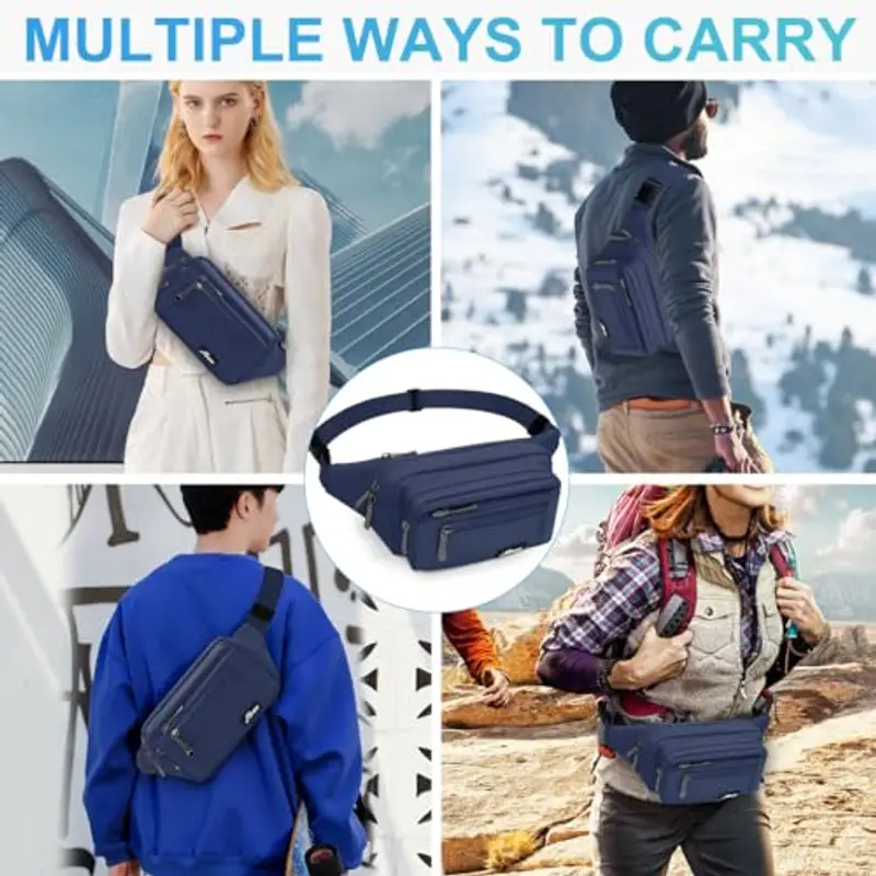 HNOOM Marsupio Uomo Blu 1599279 miniatura 2