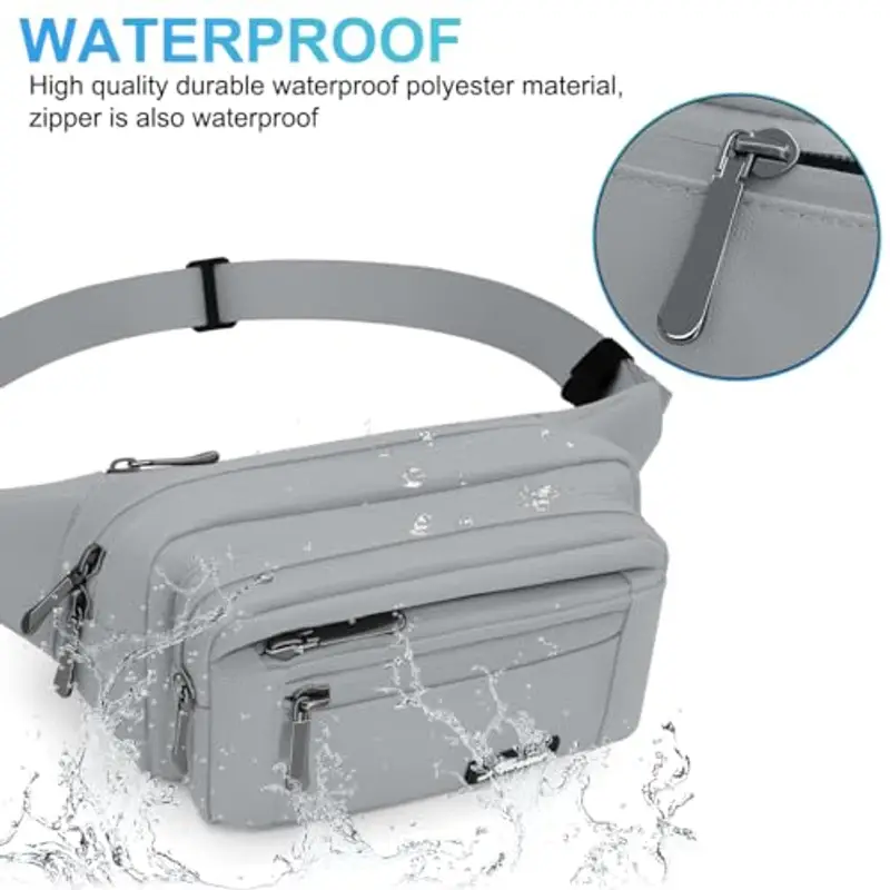 HNOOM Marsupio Uomo Grigio 1601530 miniatura 3