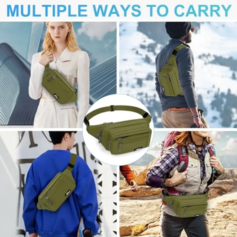 HNOOM Marsupio Uomo Verde 1599280 miniatura 2