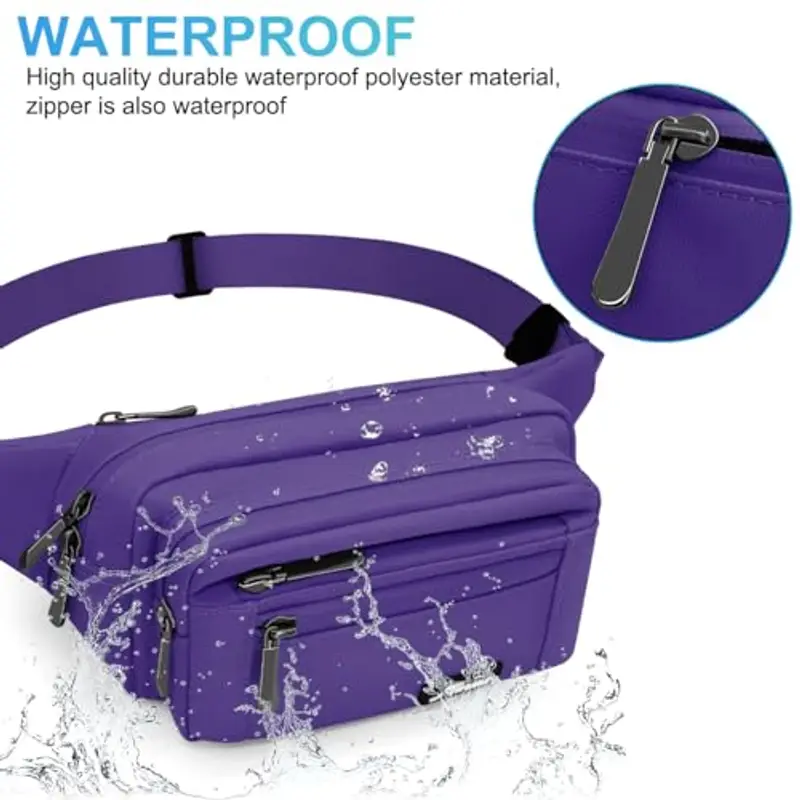 HNOOM Marsupio Uomo Viola 1599283 miniatura 3