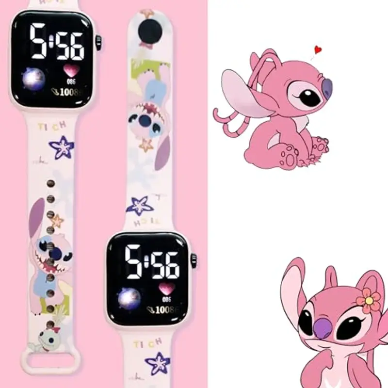 HOAQPPOY Stitch Orologio Bambino Ragazze Ragazzo, Orologio Stitch Bambina, Regalo Bambina 7 8 9 10 11 anni, Giocattoli Bambini 6 7 8 9 10 11 12 anni miniatura 3