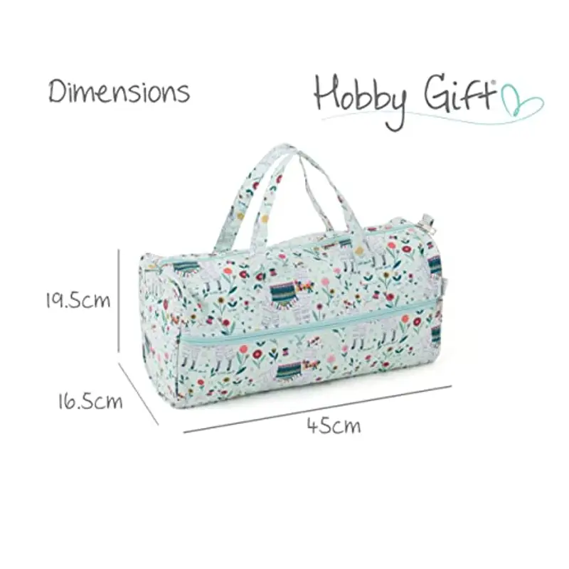 Hobby Gift Esclusiva borsa per maglieria, custodia per progetti, custodia da viaggio porta filati, borsa per uncinetto 16 x 43 x 19 cm, lama miniatura 3