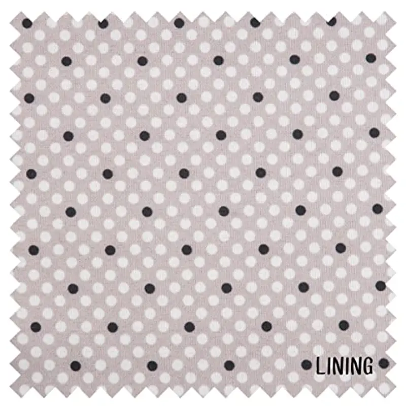 Hobby Gift Esclusiva borsa per maglieria, custodia per progetti, custodia da viaggio porta filati, borsa per uncinetto 16 x 43 x 19 cm, pois grigi miniatura 3