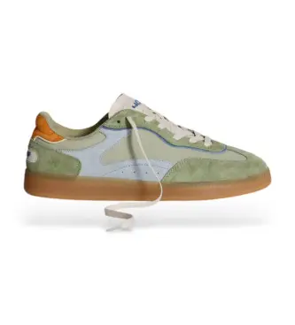 per donna 12519009 Sneakers in pelle Green Park (37), Basso, Stringhe, Casual, Verde