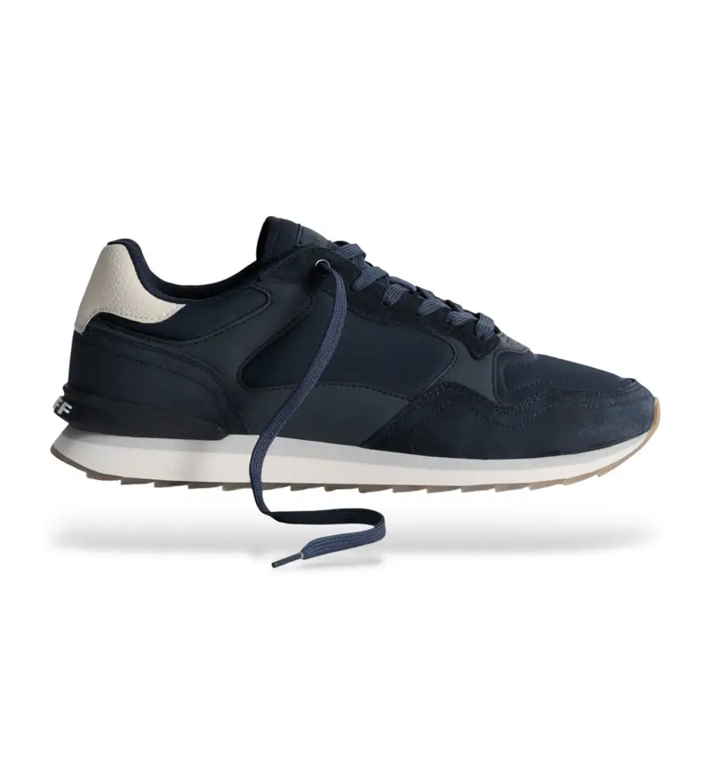 per uomo 22402601 Sneakers in pelle blu navy City Monterrey (45), Basso, Stringhe, Casual