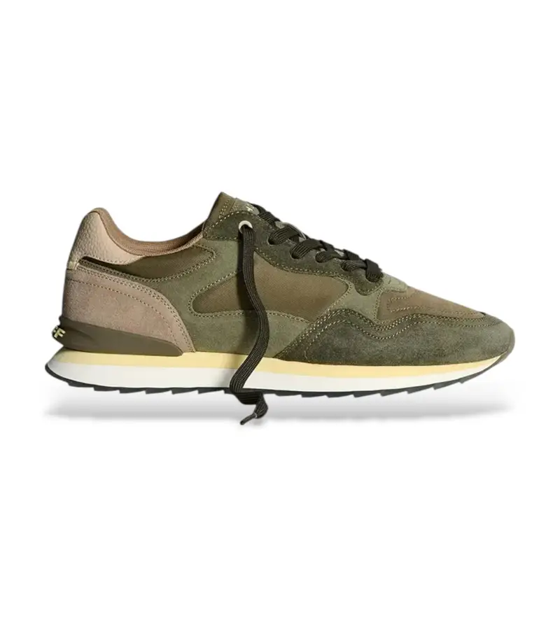 per uomo 22502601 Sneakers verdi City Buenos Aires (41), Pelle, Basso, Stringhe, Casual, Verde Naturale