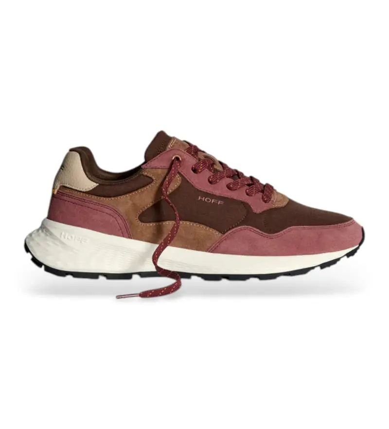 per uomo 22535607 Sneakers City Mkii in pelle bordeaux (45), Basso, Stringhe, Casual, Granata