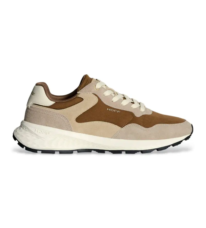 Hoff Sneakers Uomo City Mkii in pelle beige