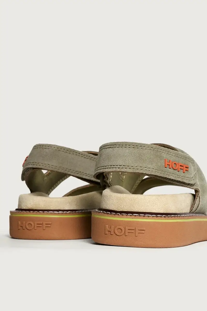 sandali in camoscio ROAD CAQUI donna colore verde 12412004 ROAD miniatura 3