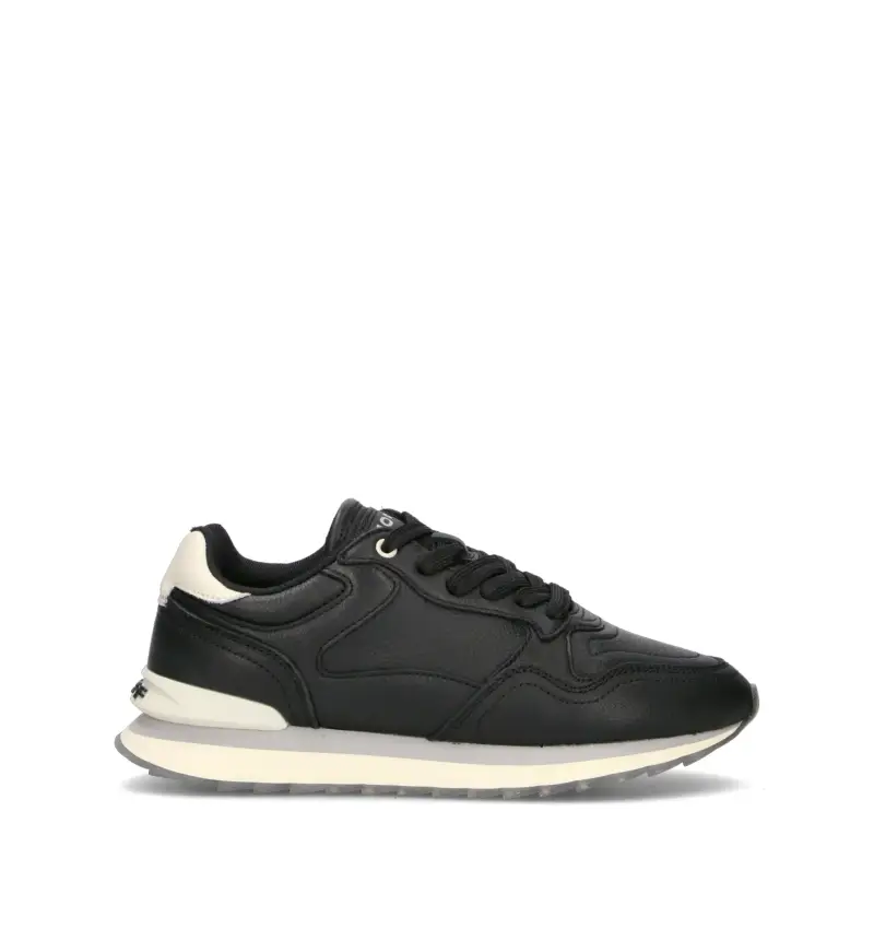 Sneaker donna nera in pelle Vario