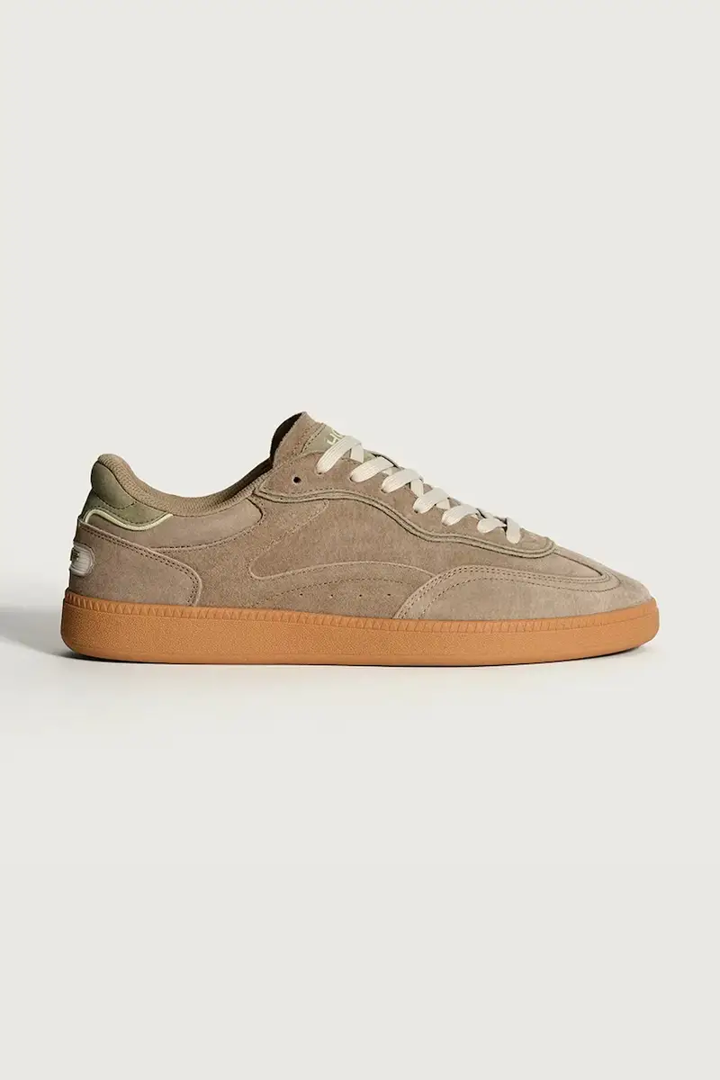 sneakers in camoscio ALLEY TAUPE MAN uomo colore beige 22562602