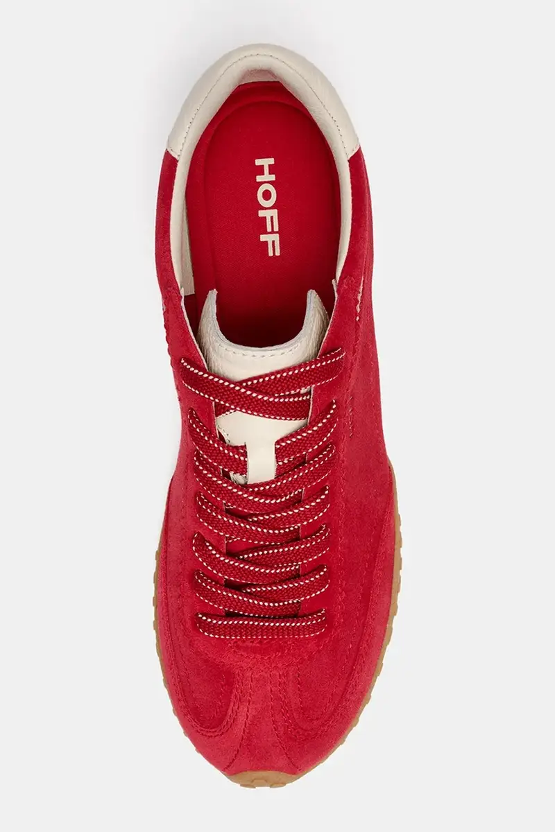 sneakers in camoscio BRIDGE colore rosso 22561027 miniatura 5