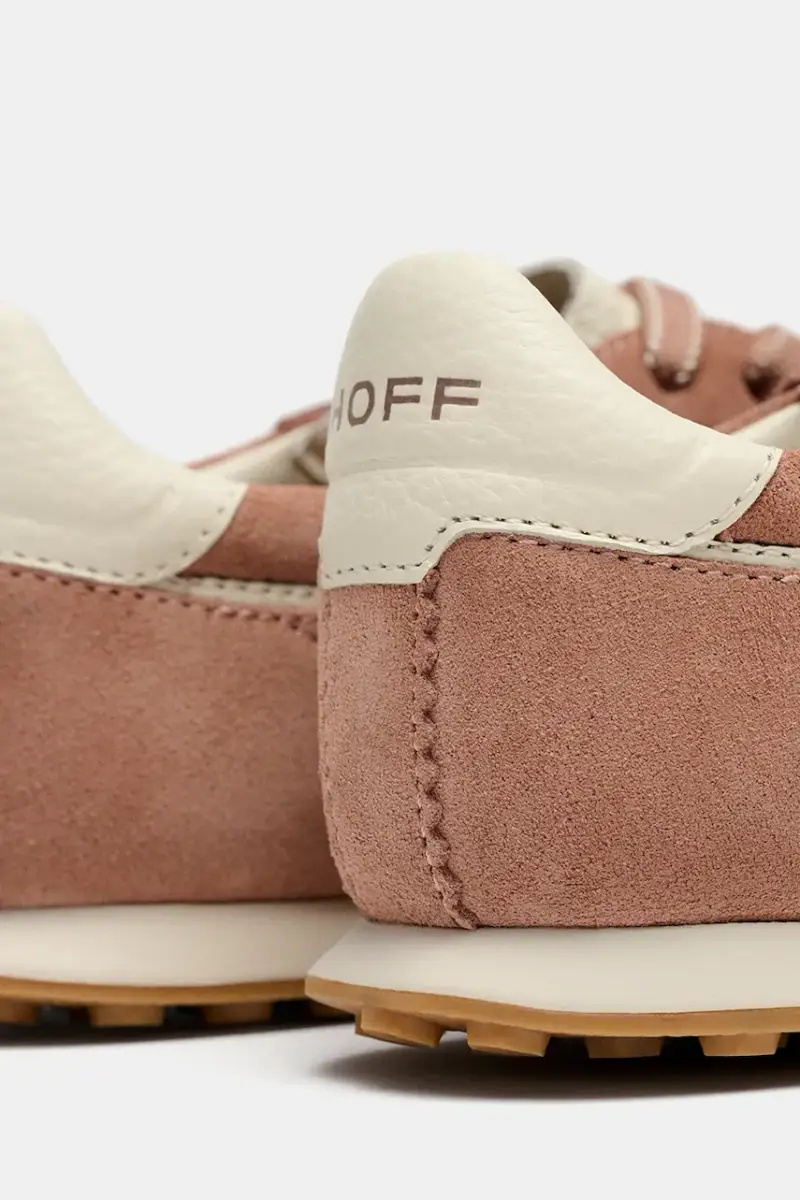 sneakers in camoscio BRIDGE donna colore rosa 22561023 miniatura 3