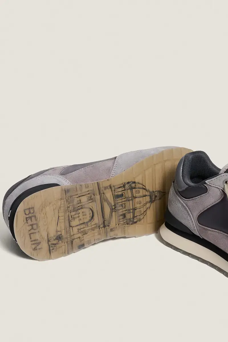 sneakers in camoscio CITY BERLIN WOMAN donna colore grigio 22402006 miniatura 5