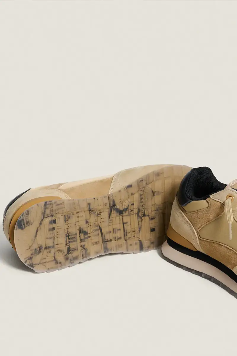 sneakers in camoscio CITY TRIESTE donna colore giallo 22402012 miniatura 3