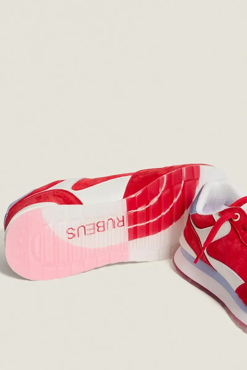 sneakers in camoscio RUBEUS MAN colore rosso 22402610 CITY miniatura 5