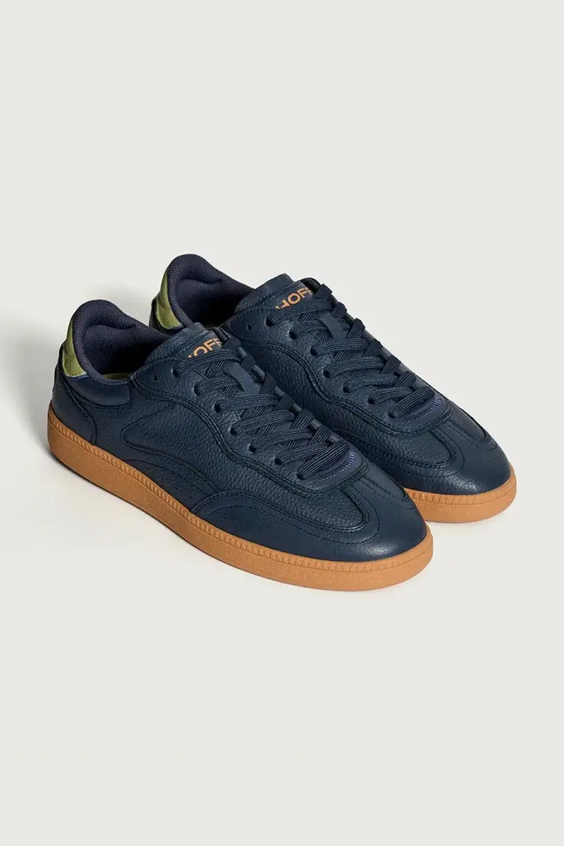 sneakers in pelle ALLEY NAVY BLUE MAN uomo colore blu navy 22562608 miniatura 2