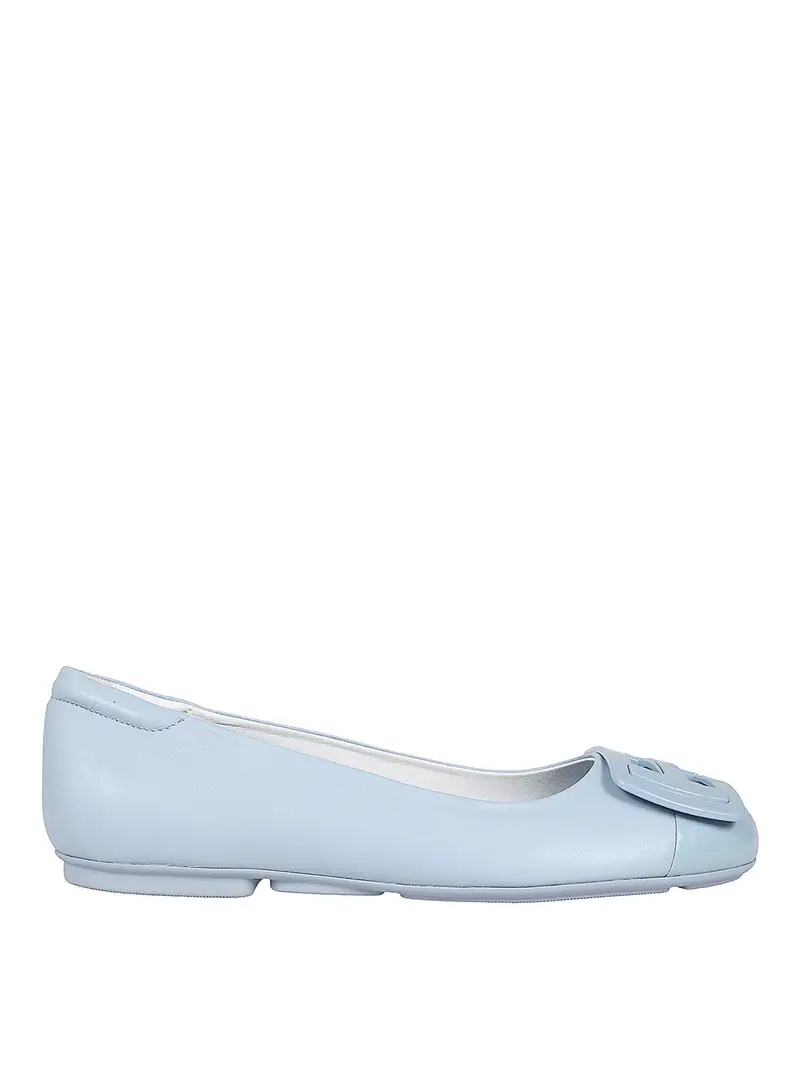Ballerina in pelle Azzurro