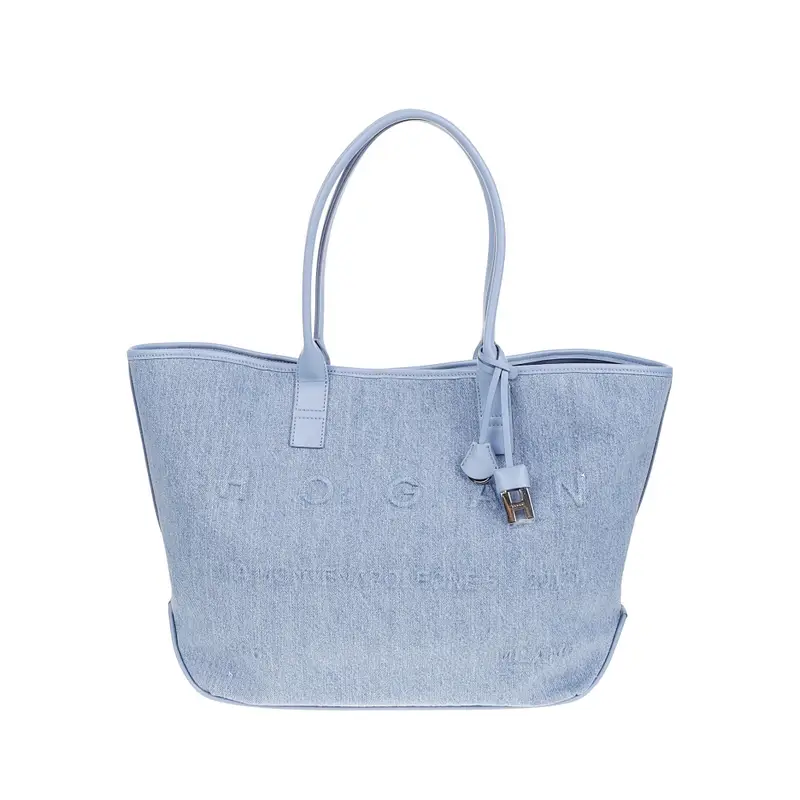 borsa donna shopping media in denim