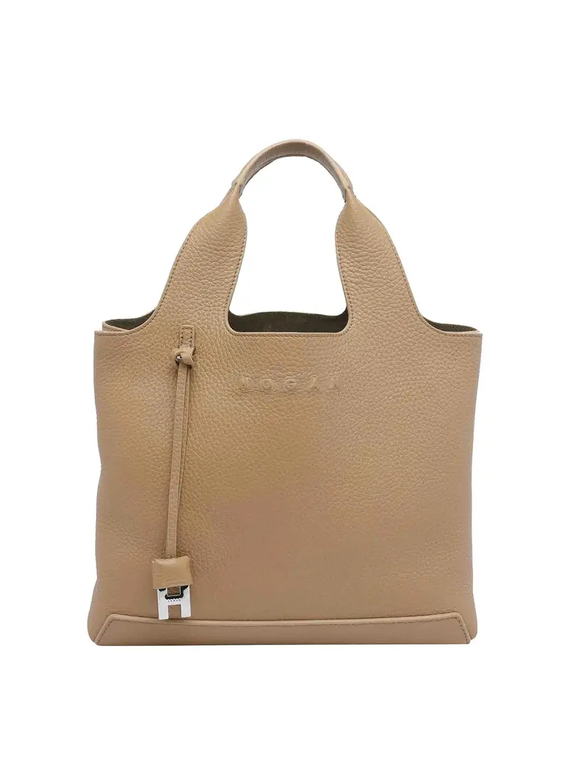 Borsa per la spesa del logo Beige