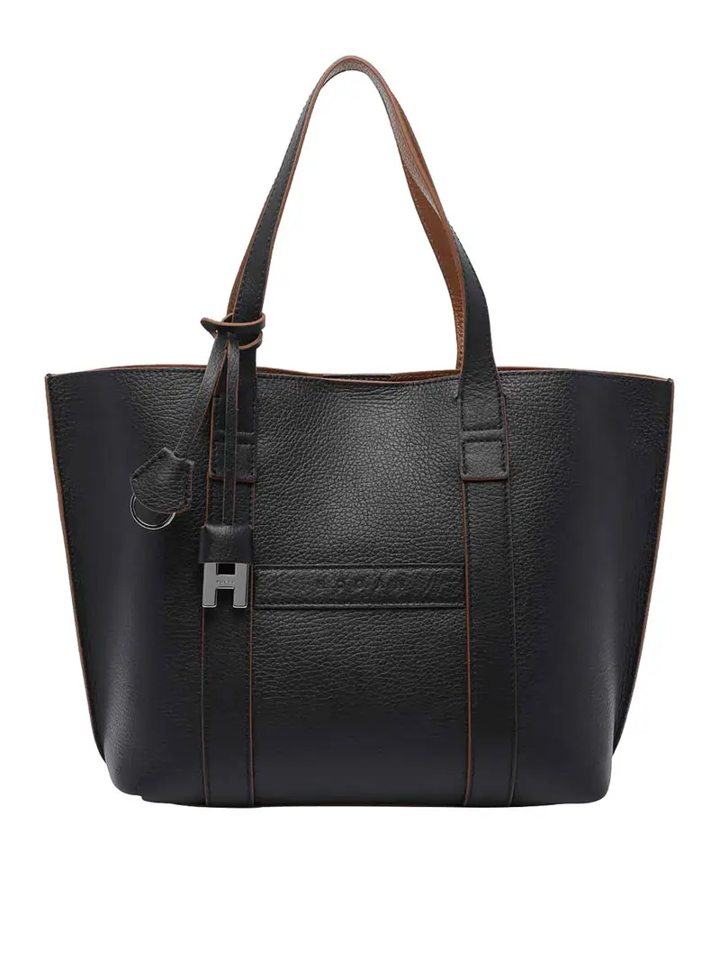 Borsa per la spesa piccola con indirizzo Nero