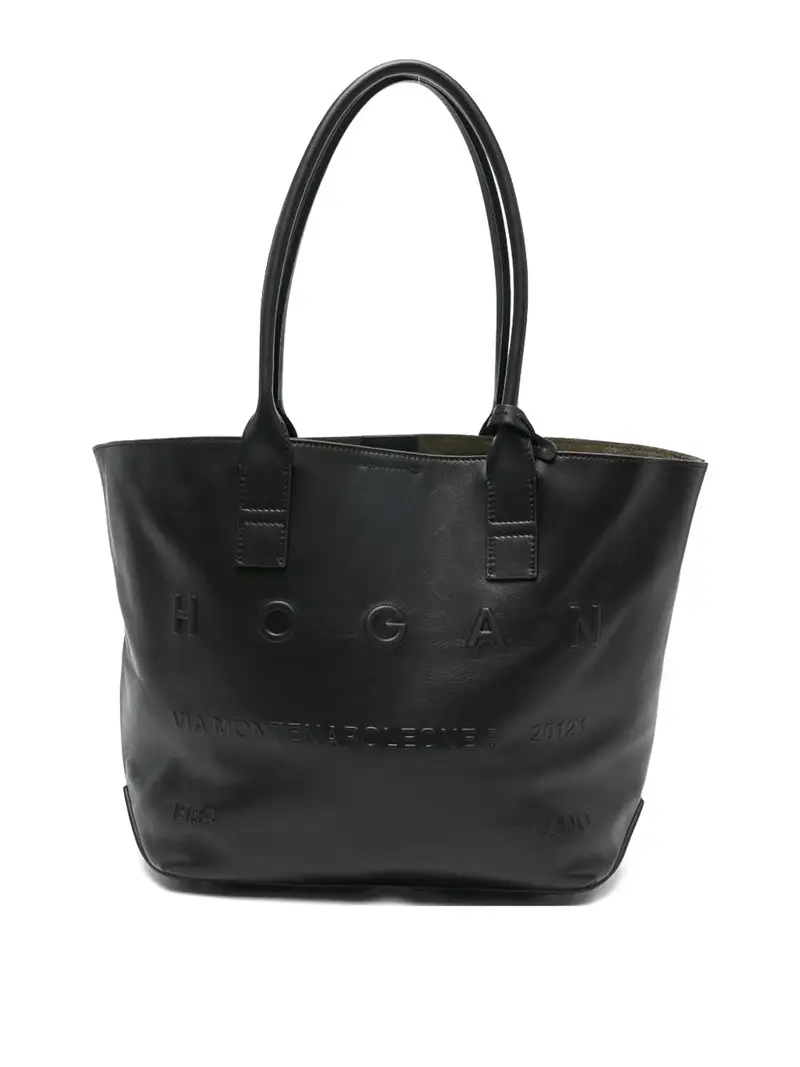Borsa tote piccola in pelle Nero