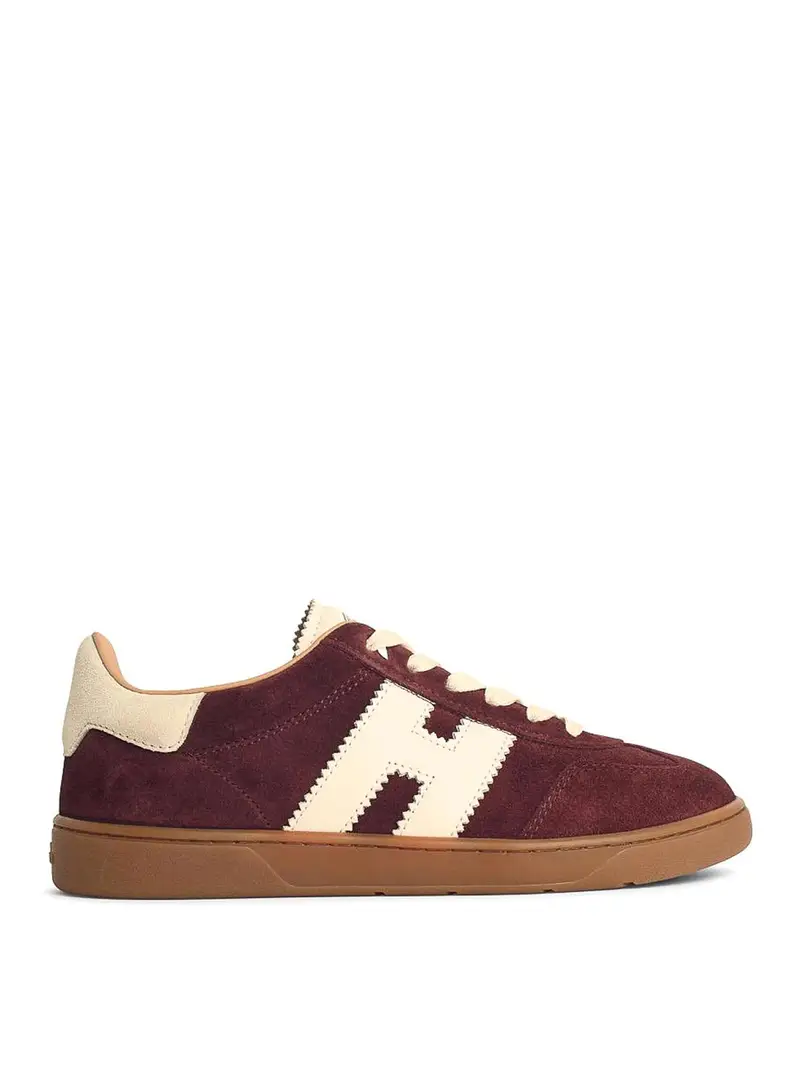 Cool Burgundy Sneaker in pelle scamosciata Rosso Scuro