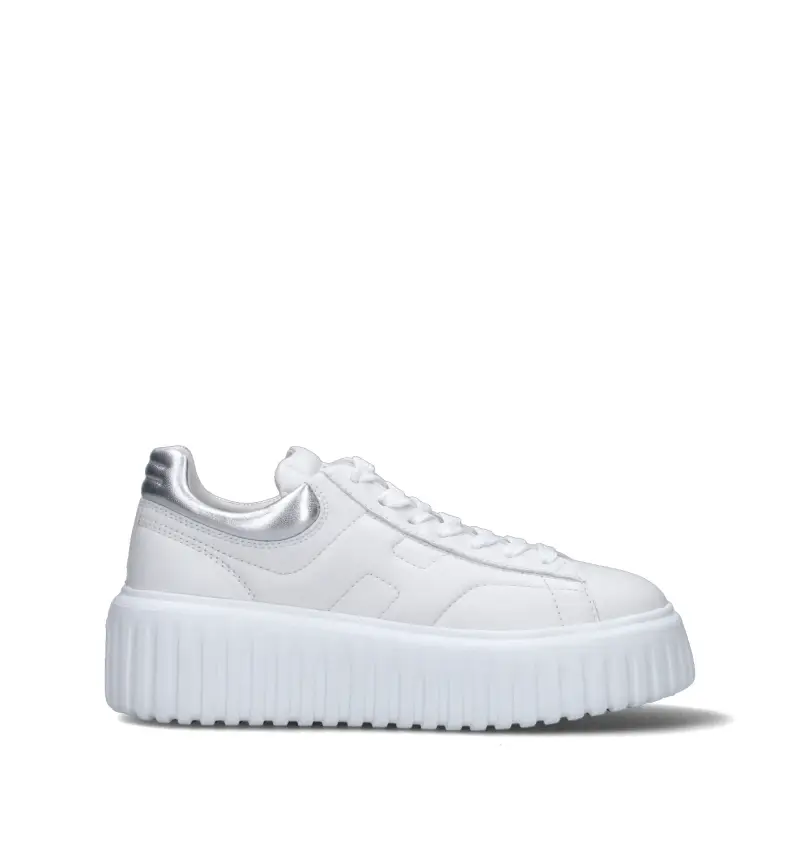 H-STRIPES Sneaker donna bianca/argento in pelle Vario