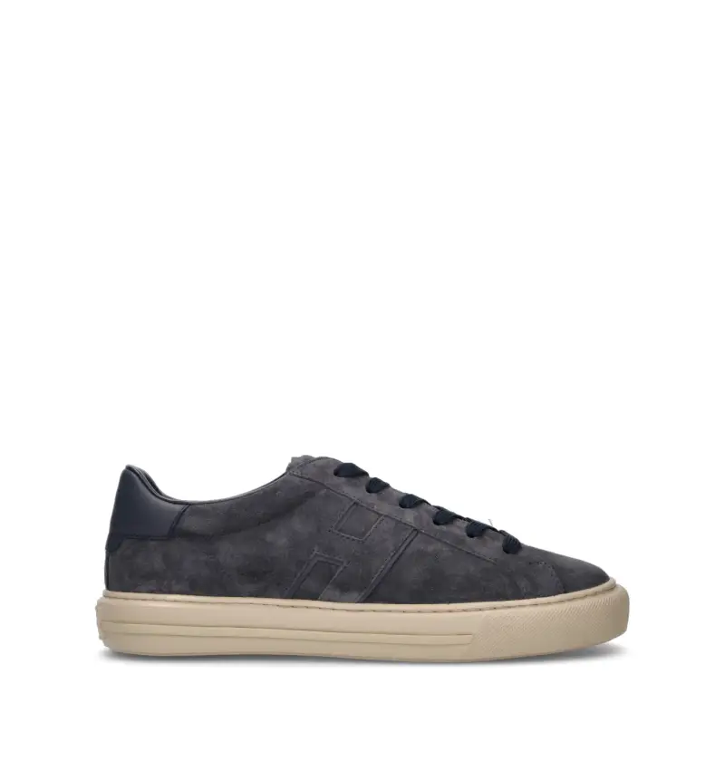 Hogan Sneakers uomo blu in suede