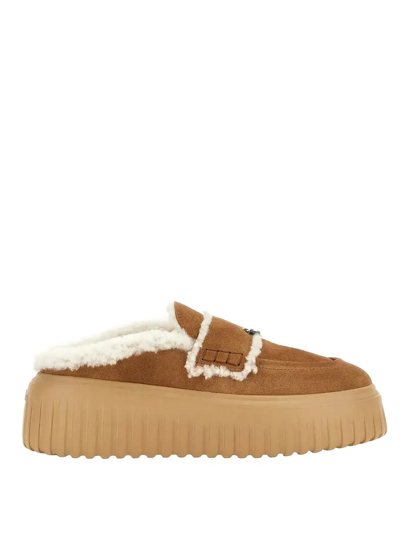 Pelliccia Sabot H-Stripes Beige