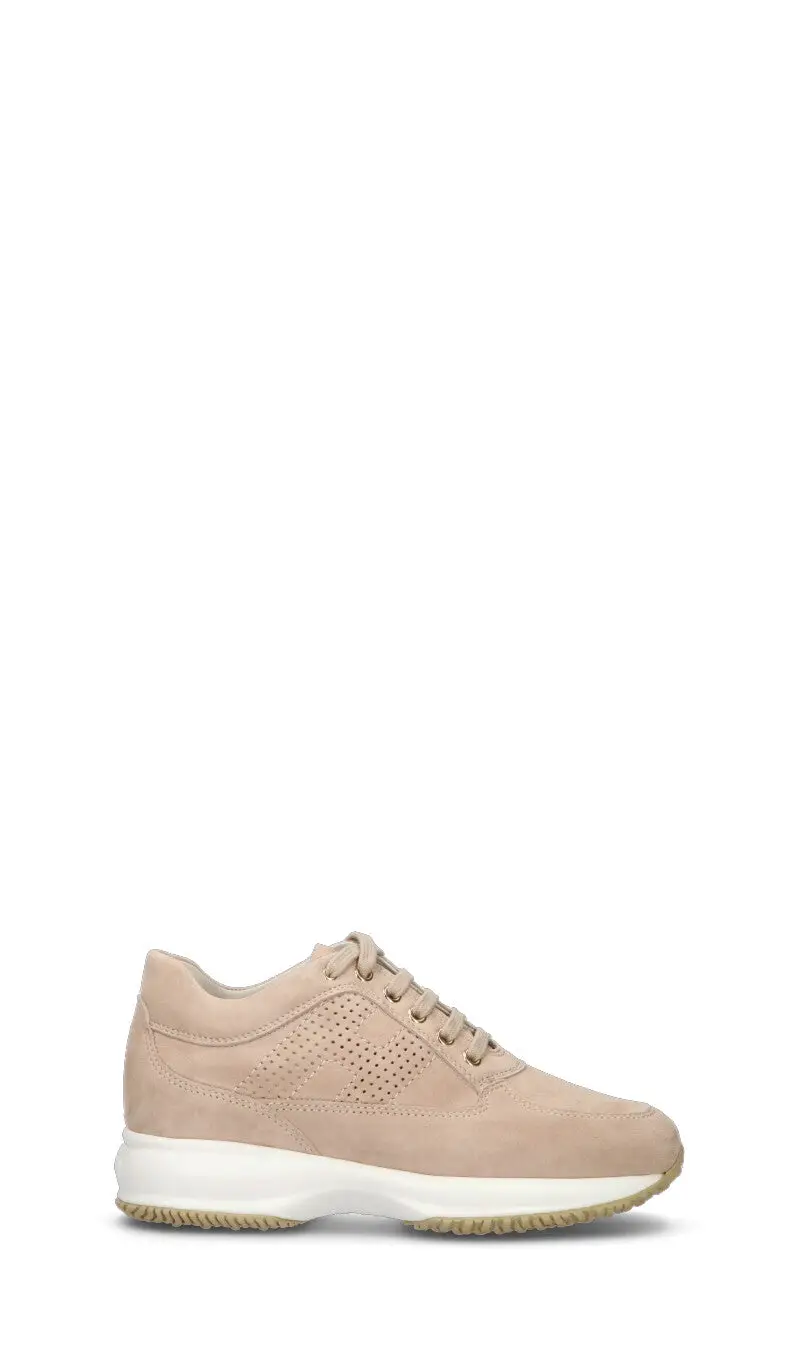Sneaker donna beige in pelle Vario
