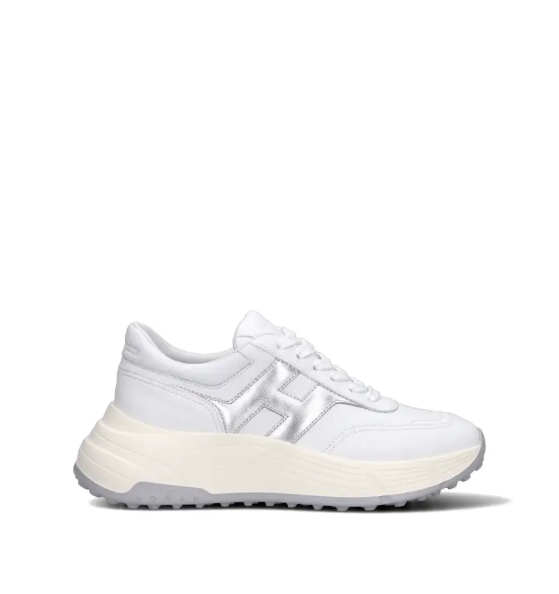 Sneaker donna bianca in pelle Vario