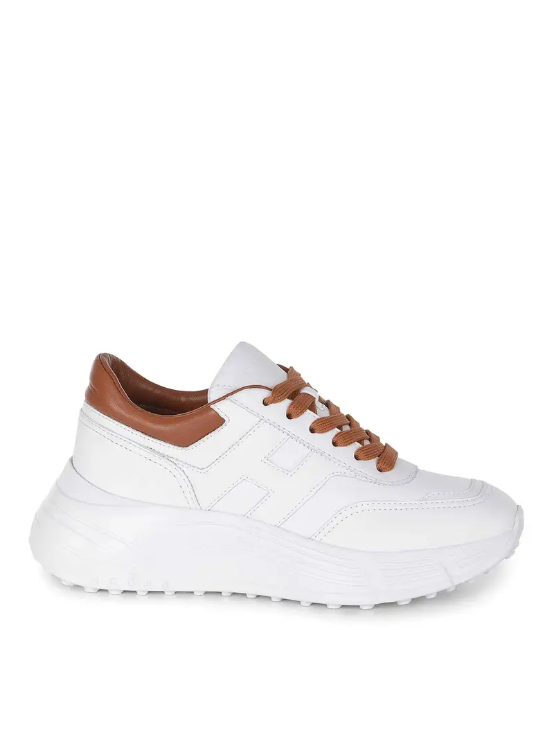 Sneaker fatte in pelle Bianco