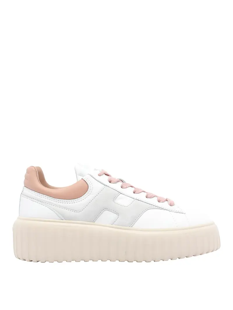 Sneaker H-strisce bianche Rosa