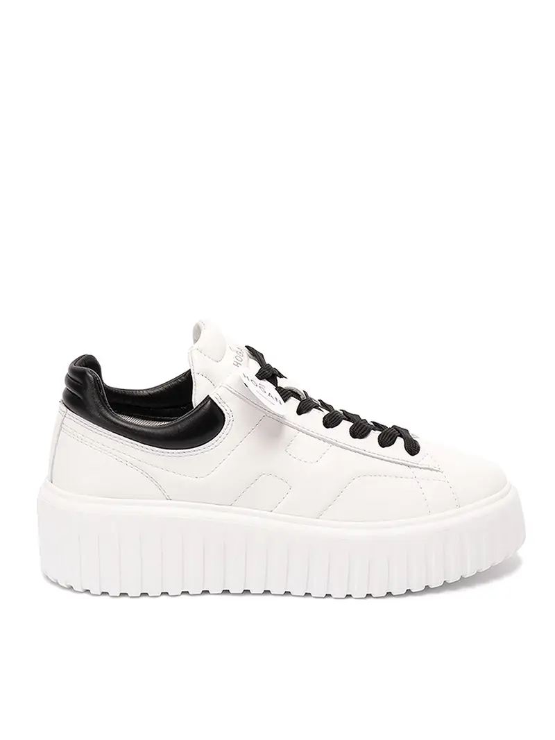 sneaker in pelle `h stripes` Bianco