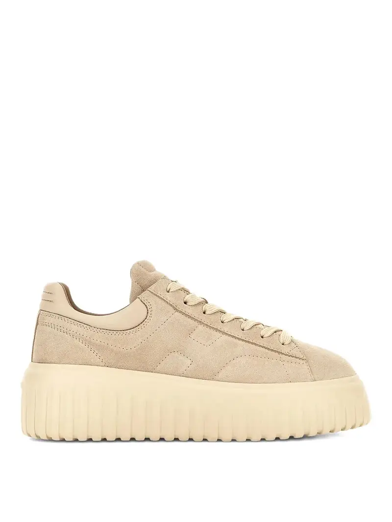 Sneaker in pelle scamosciata H-strisce Marrone