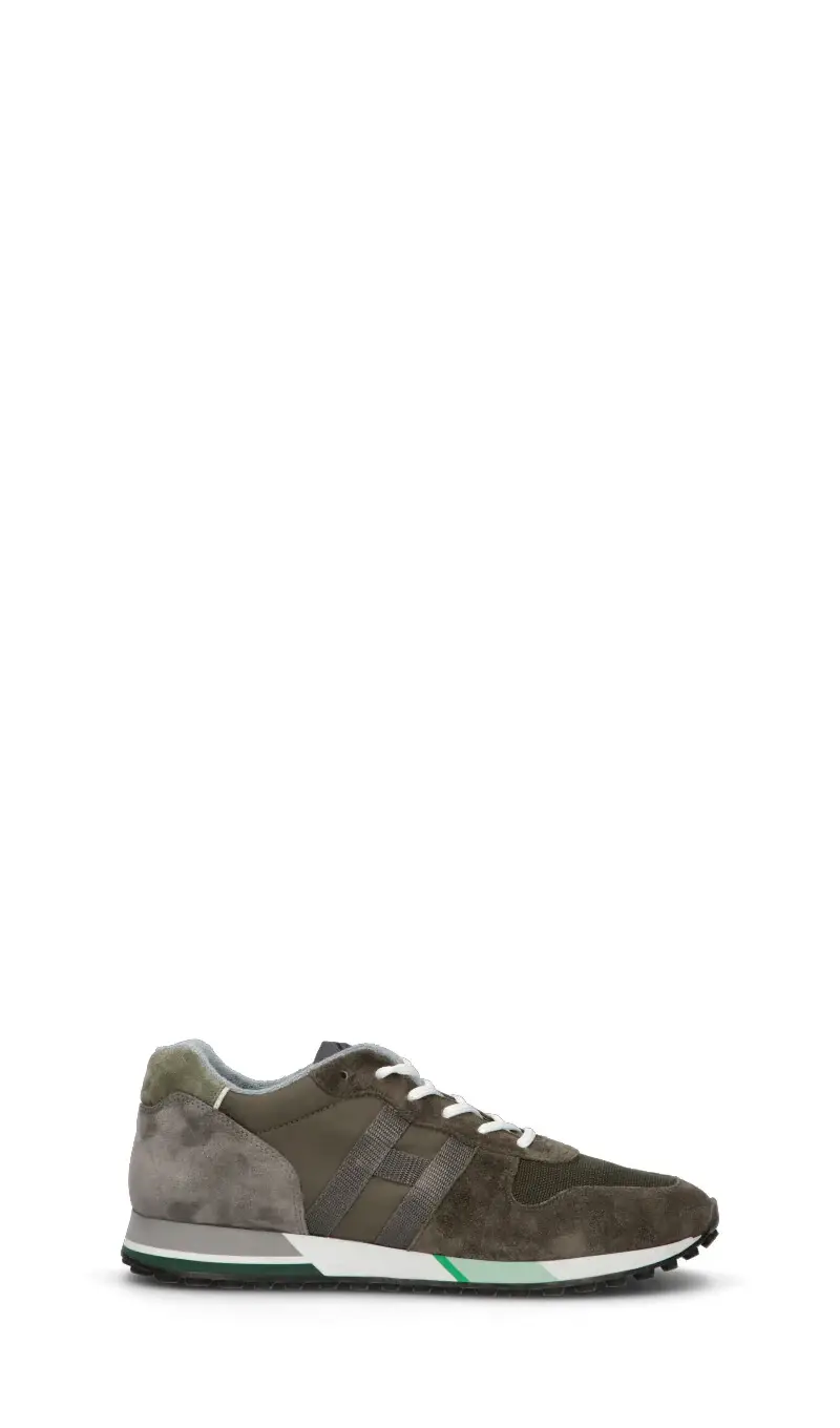 Sneaker uomo grigia/militare in suede Vario
