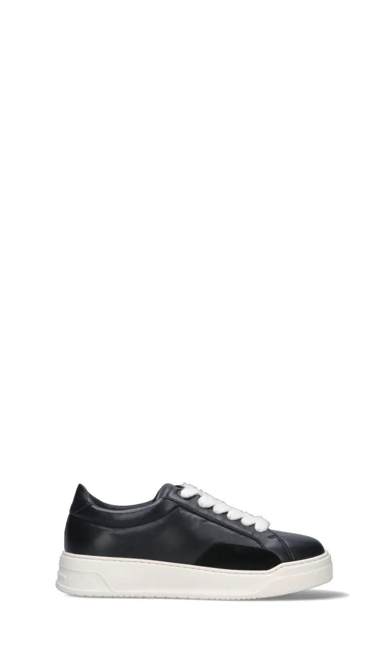 Sneaker uomo nera in pelle Vario