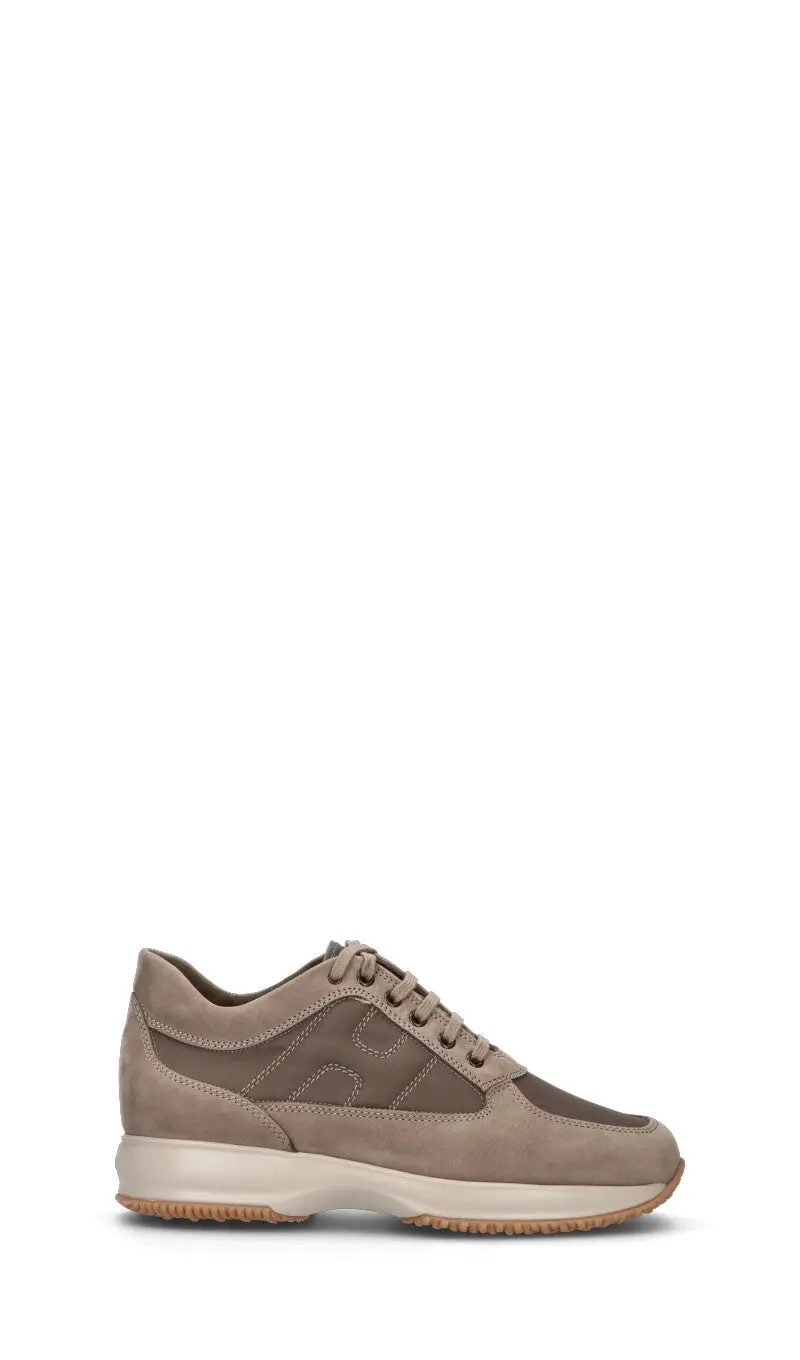 Sneaker uomo taupe in pelle Vario