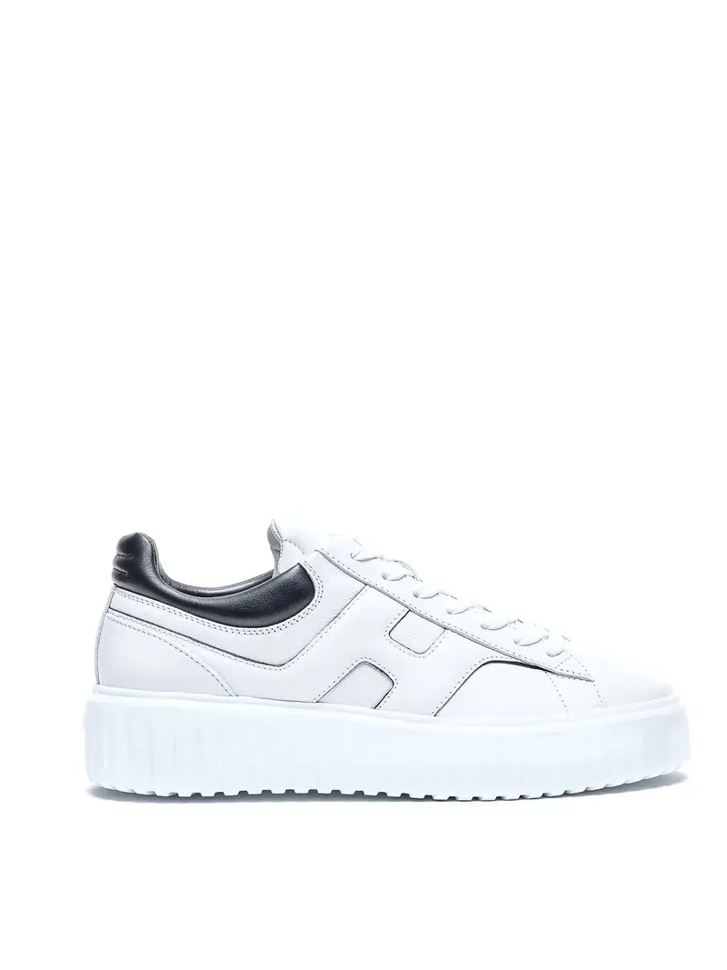 Sneakers con strisce ad H Bianco
