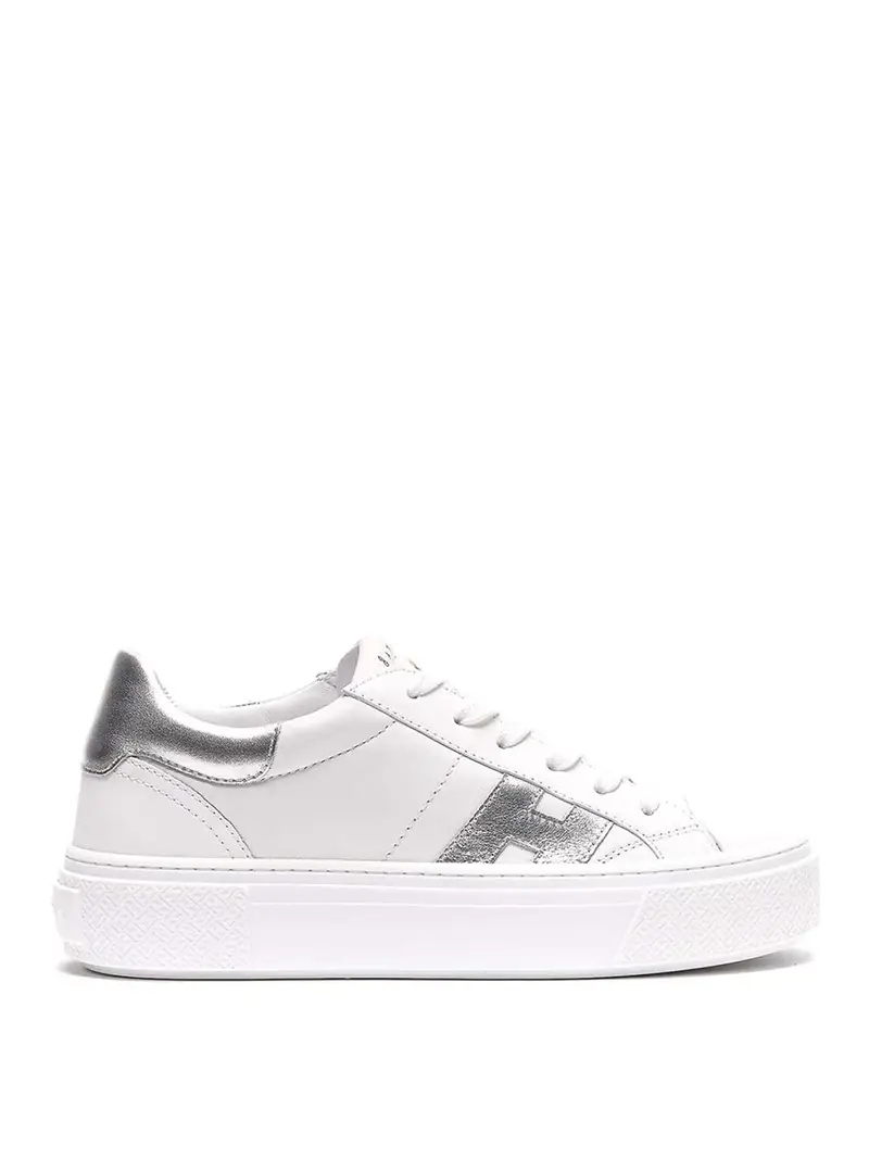 Sneakers con vento laterale Bianco
