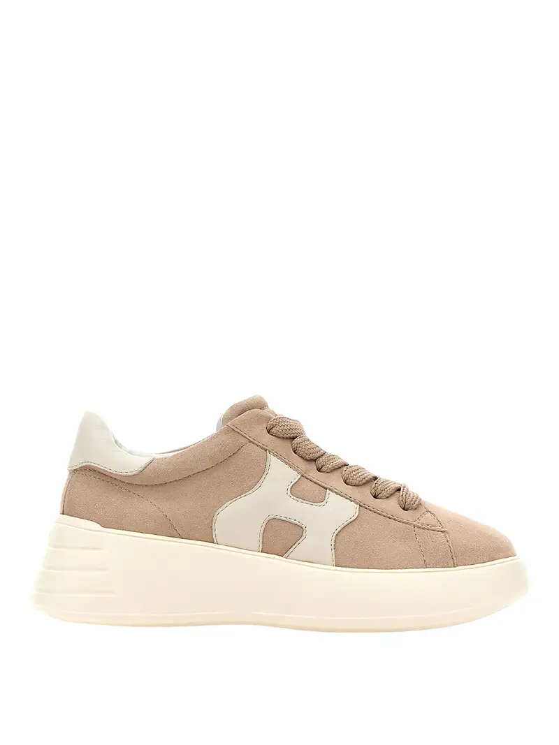 Sneakers in camoscio Beige