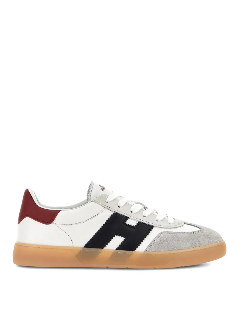 Sneakers in pelle alla moda Bianco