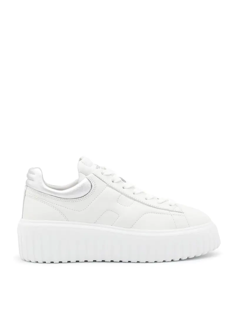 Sneakers in pelle bianca Bianco