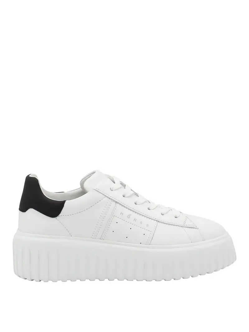 Sneakers in pelle bianca Bianco