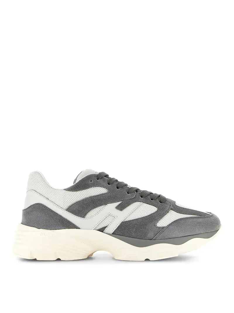 Sneakers in pelle H665 Grigio