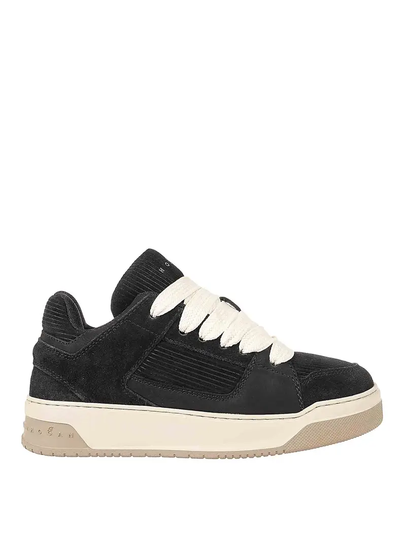 Sneakers in pelle Nero